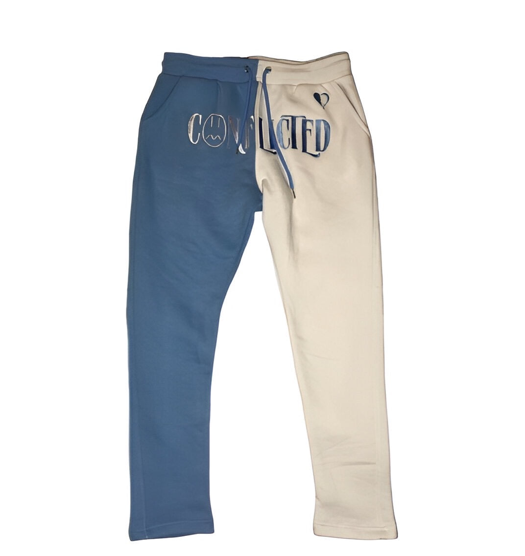 Conflicted Sweatsuit (Blue/White)