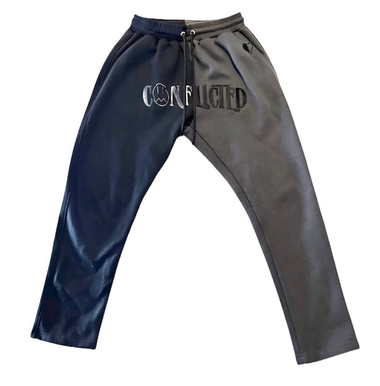 Conflicted Sweatpants (Black/Grey)