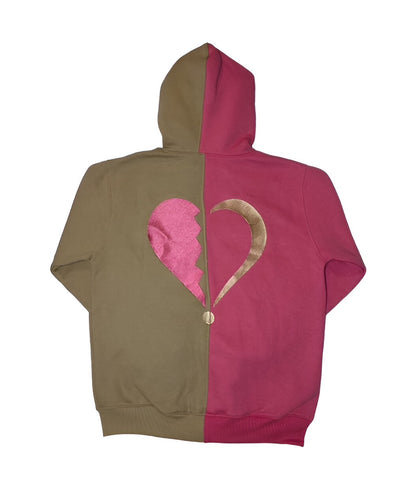 Conflicted Sweatsuit (Pink/Tan)