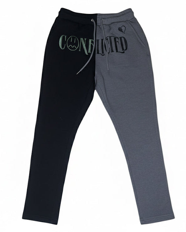 Conflicted Sweatpants (Black/Grey)